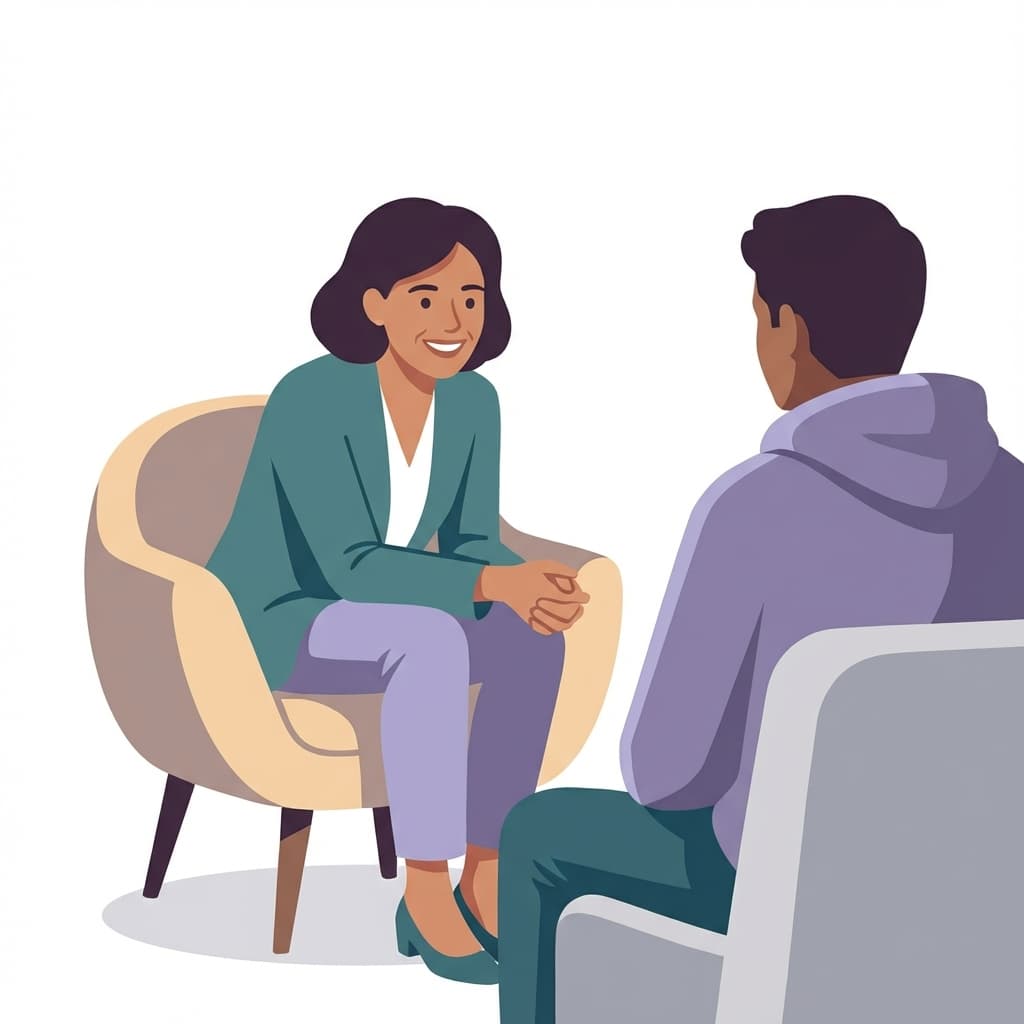 Practitioner focused on patient, not paperwork